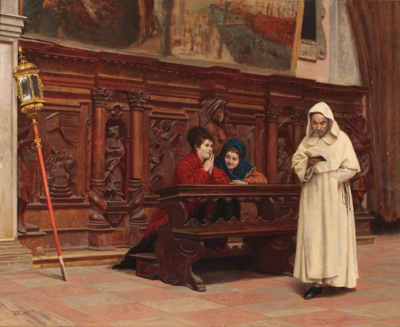 In chiesa - Collezione del Dott. Alberto Marri, Palazzo Foresti, Carpi (Modena), Italia